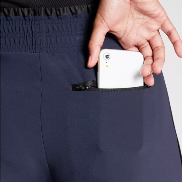 Athleta Women's Size 12 Metropolis Wide Leg Pull On Pant Navy Blue 530635 - Picture 11 of 11